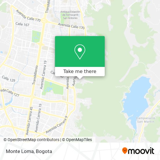 Mapa de Monte Loma