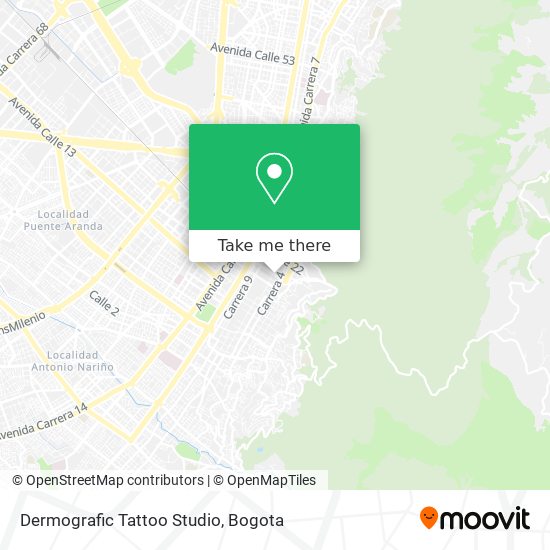 Mapa de Dermografic Tattoo Studio