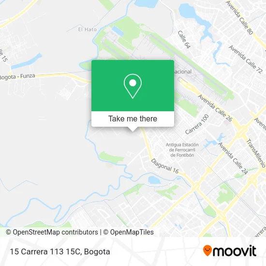 15 Carrera 113 15C map