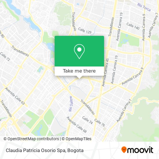 Claudia Patricia Osorio Spa map