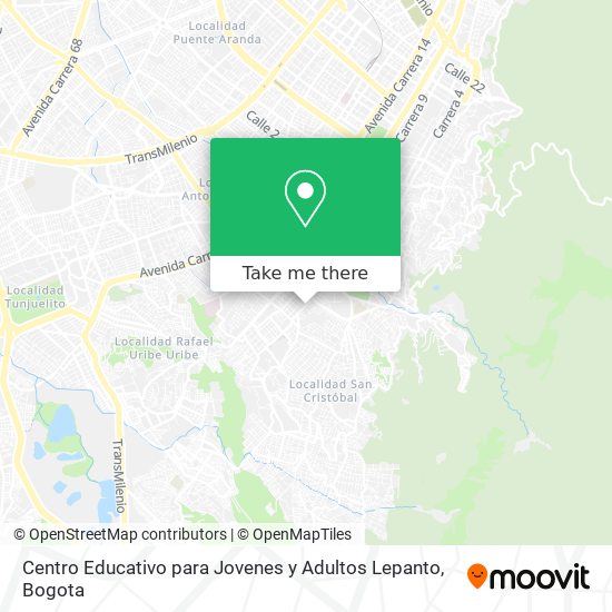 Mapa de Centro Educativo para Jovenes y Adultos Lepanto