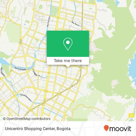 Unicentro Shopping Center map