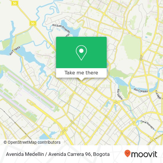 Avenida Medellín / Avenida Carrera 96 map