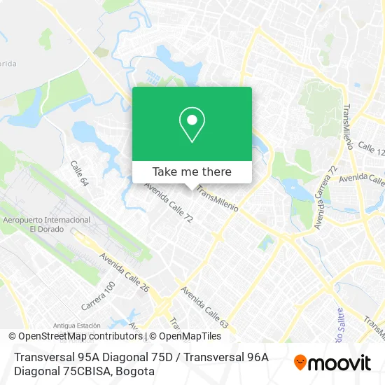 Transversal 95A Diagonal 75D / Transversal 96A Diagonal 75CBISA map