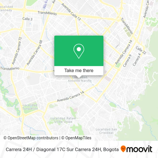 Mapa de Carrera 24H / Diagonal 17C Sur Carrera 24H
