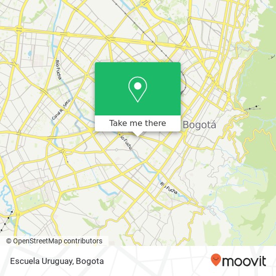 Escuela Uruguay map