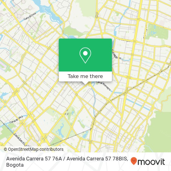 Avenida Carrera 57 76A / Avenida Carrera 57 78BIS map