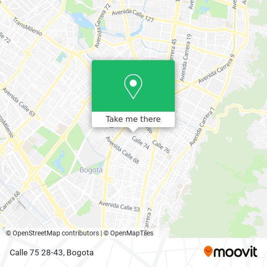 Calle 75 28-43 map