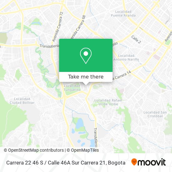 Carrera 22 46 S / Calle 46A Sur Carrera 21 map