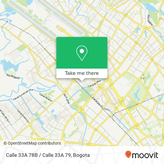 Mapa de Calle 33A 78B / Calle 33A 79