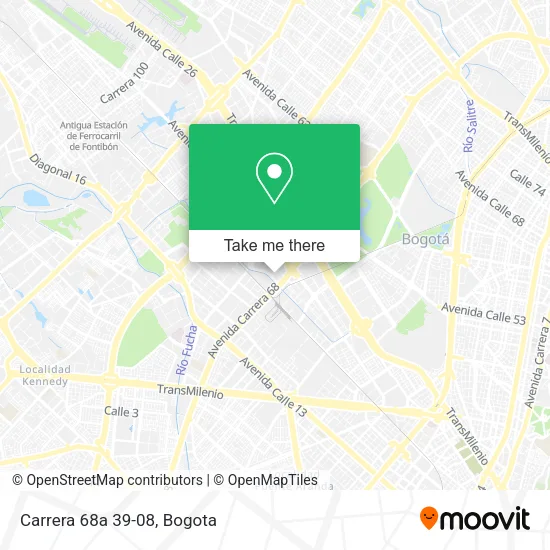 Carrera 68a 39-08 map