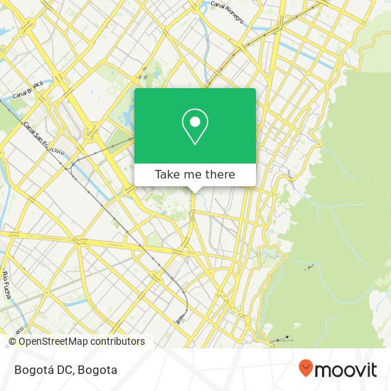 Bogotá DC map