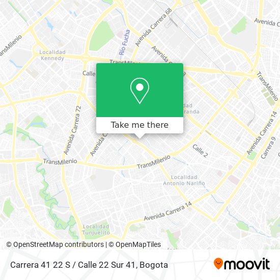 Carrera 41 22 S / Calle 22 Sur 41 map