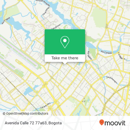 Avenida Calle 72 77a63 map