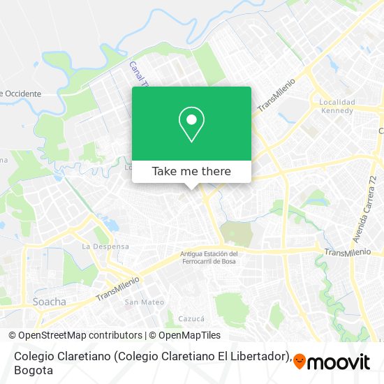 Mapa de Colegio Claretiano (Colegio Claretiano El Libertador)