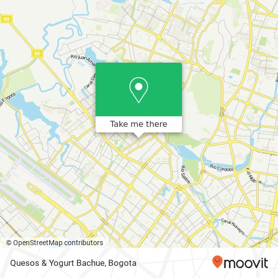 Mapa de Quesos & Yogurt Bachue