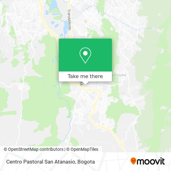 Mapa de Centro Pastoral San Atanasio