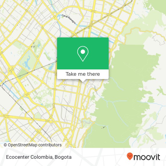 Ecocenter Colombia map