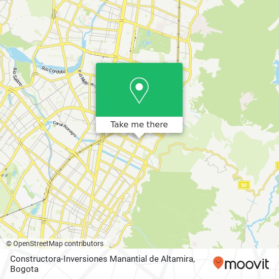 Mapa de Constructora-Inversiones Manantial de Altamira
