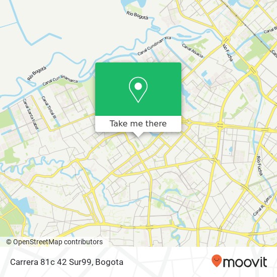 Carrera 81c 42 Sur99 map