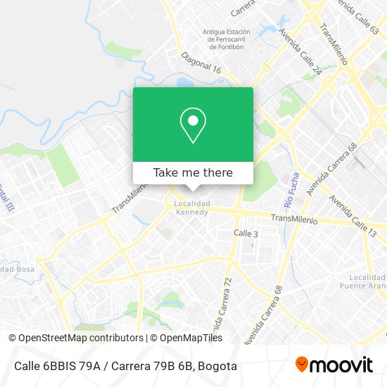 Mapa de Calle 6BBIS 79A / Carrera 79B 6B