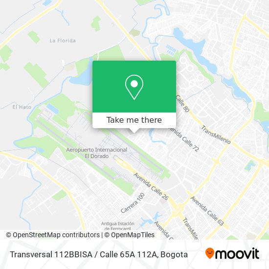 Transversal 112BBISA / Calle 65A 112A map