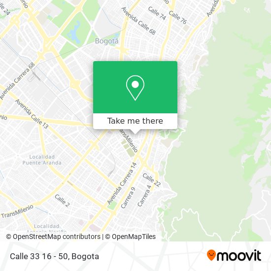 Mapa de Calle 33 16 - 50