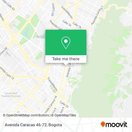 Mapa de Avenida Caracas 46-72