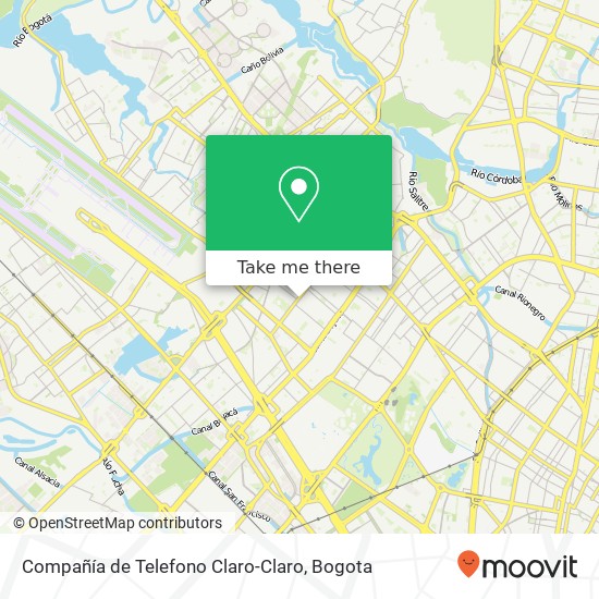 Compañía de Telefono Claro-Claro map