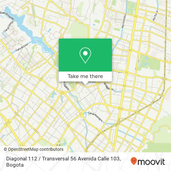 Diagonal 112 / Transversal 56 Avenida Calle 103 map