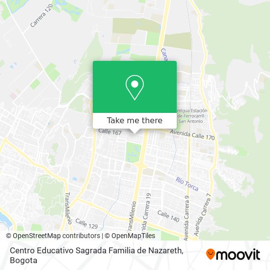 Mapa de Centro Educativo Sagrada Familia de Nazareth