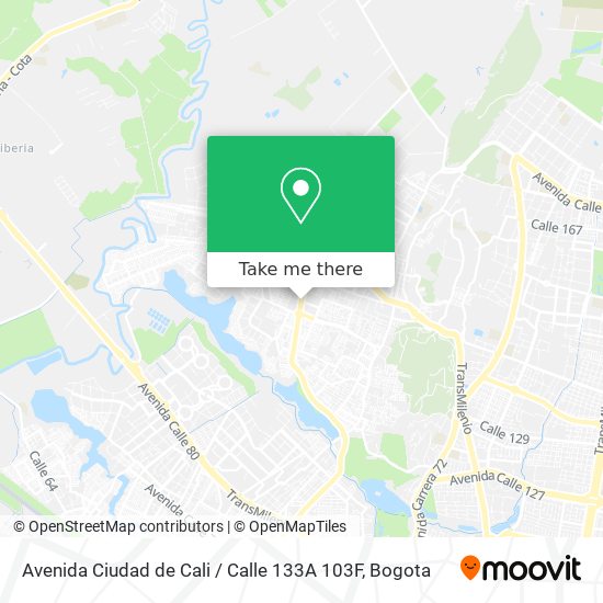 Avenida Ciudad de Cali / Calle 133A 103F map