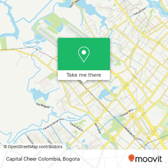 Capital Cheer Colombia map