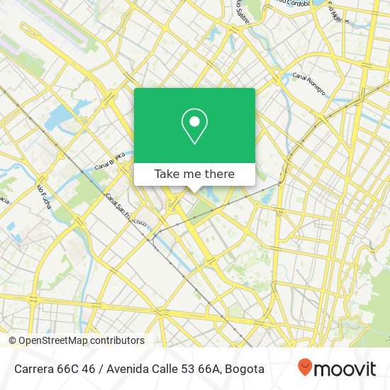 Mapa de Carrera 66C 46 / Avenida Calle 53 66A