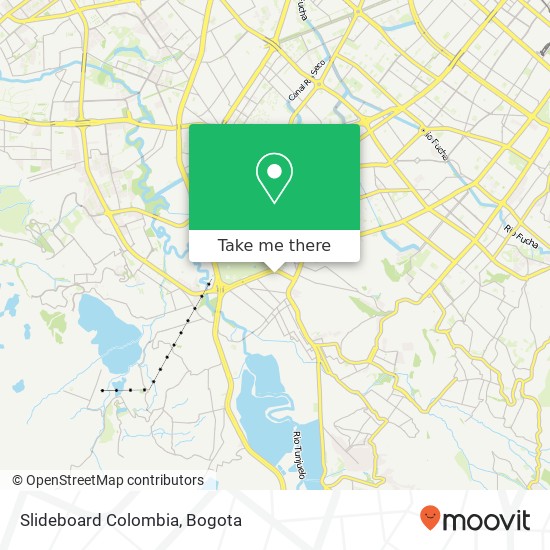 Slideboard Colombia map