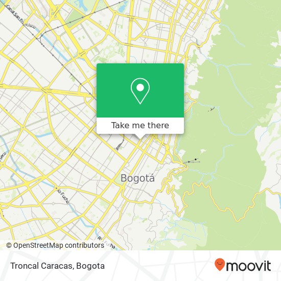 Troncal Caracas map