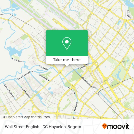 Mapa de Wall Street English - CC Hayuelos