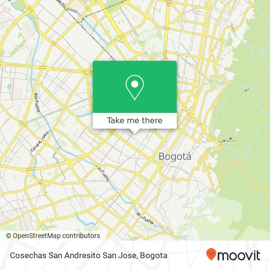 Cosechas San Andresito San Jose map