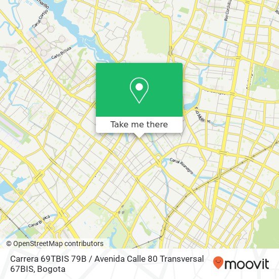 Carrera 69TBIS 79B / Avenida Calle 80 Transversal 67BIS map