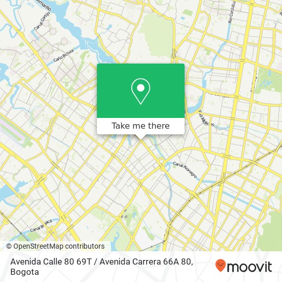 Avenida Calle 80 69T / Avenida Carrera 66A 80 map
