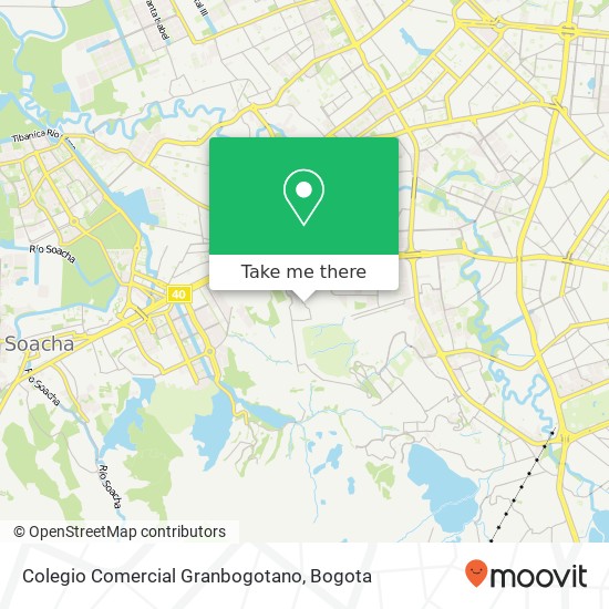 Colegio Comercial Granbogotano map