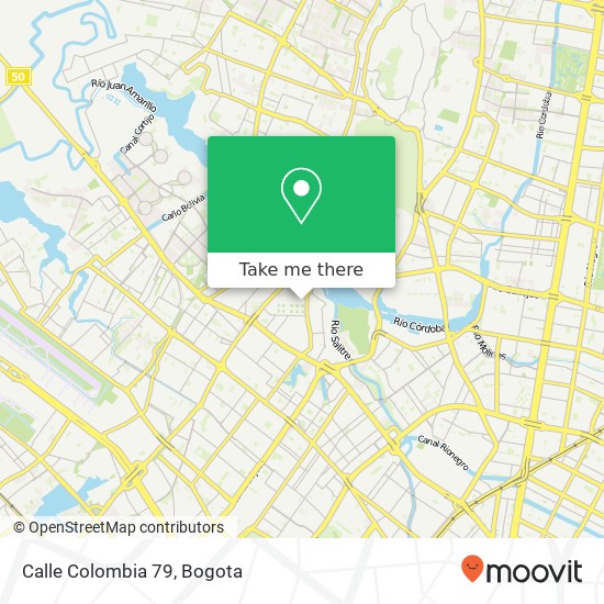Mapa de Calle Colombia 79