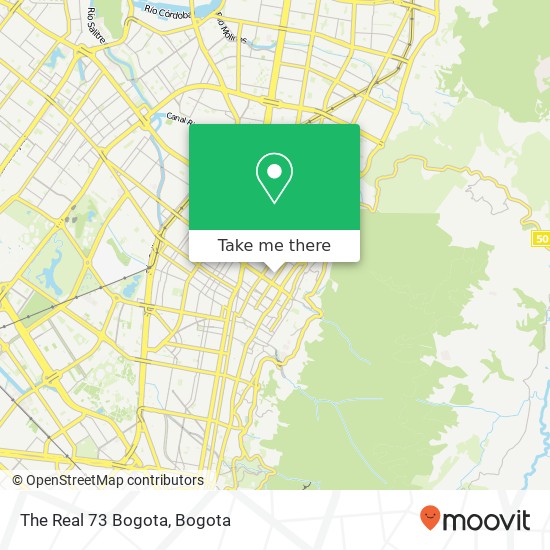 The Real 73 Bogota map