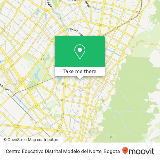 Mapa de Centro Educativo Distrital Modelo del Norte