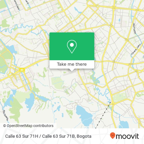 Calle 63 Sur 71H / Calle 63 Sur 71B map