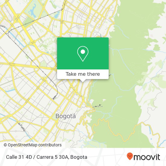 Mapa de Calle 31 4D / Carrera 5 30A