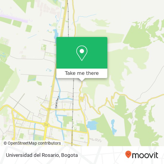 Mapa de Universidad del Rosario