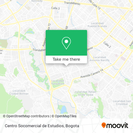 Centro Socomercial de Estudios map