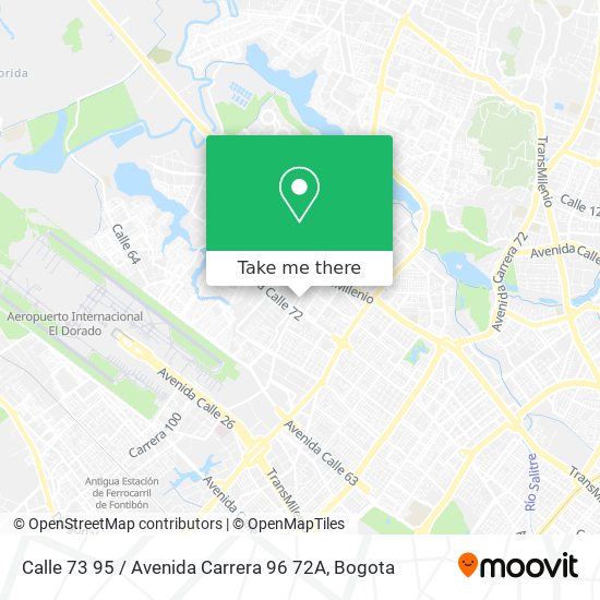 Calle 73 95 / Avenida Carrera 96 72A map