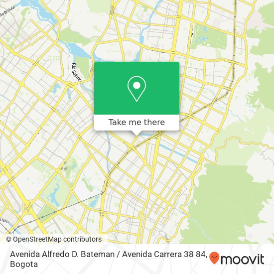 Avenida Alfredo D. Bateman / Avenida Carrera 38 84 map